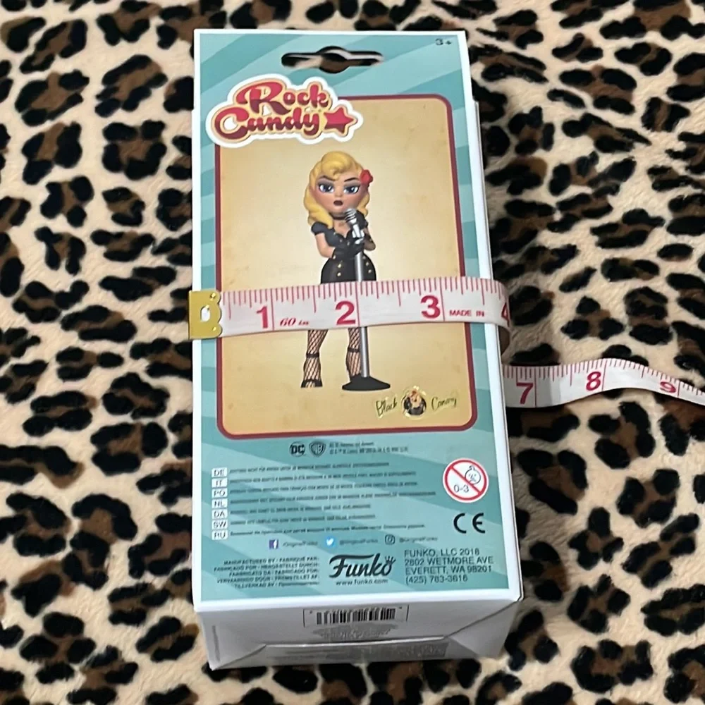 FUNKO Rock Candy DC Comics Bombshells Black Canary Doll 🌹Rockabilly Pin-up Rose - Picture 9 of 15